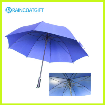 Parapluie extérieur droit en aluminium coupe-vent promotionnel